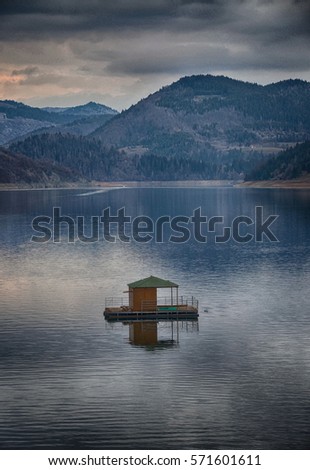 Cottage on the lake Zlatar, Serbia, HDR