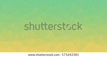 Green triangle background of geometric shapes.