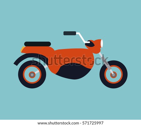 orange and black motorcycle transport