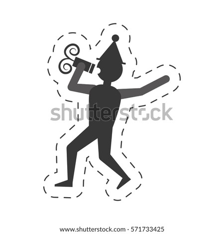man drink wine icon design, vector illustration image