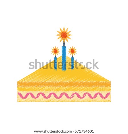 party piece cake icon image, vector illustration design