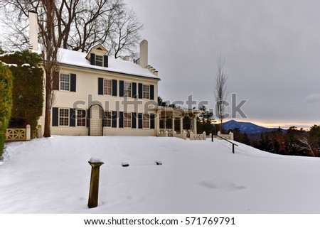 Augustus Saint-Gaudens' home in Cornish, called Aspet in Saint-Gaudens National Historic Site in New Hampshire.
