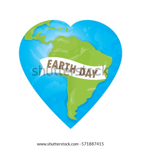 Colored Earth day graphic design, Vector illustration