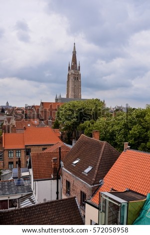 Photo Picture of Classic Architecture European Building Village Brugge in Belgium