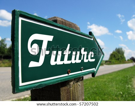 FUTURE road sign