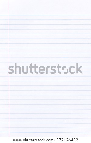 Notebook Paper Background Royalty-Free Stock Photo #572126452