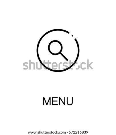Menu icon. Single high quality outline symbol for web design or mobile app. Thin line sign for design logo. Black outline pictogram on white background