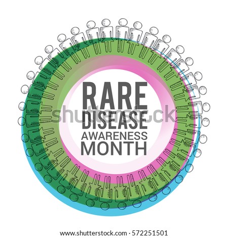 Rare Disease Day Poster or Banner Background.