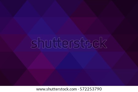 Dark Pink, Blue vector abstract textured polygonal background. Blurry triangle design. Pattern can be used for background.