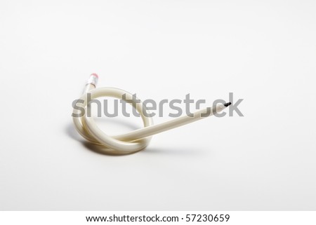 stock image of the pencil with knot