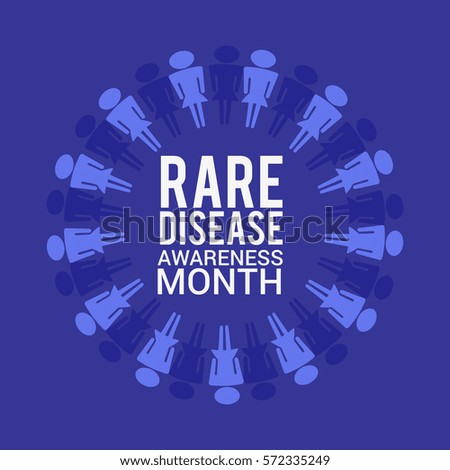 Rare Disease Day Poster Or Banner Background.