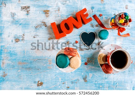 Love concept background with blank space,selective focus 