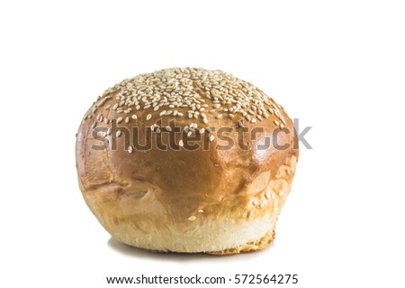 a bun topped with sesame seeds