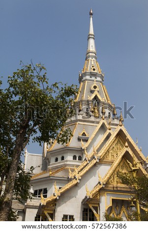 The beautiful Buddhist temple is a place for worship of Buddha