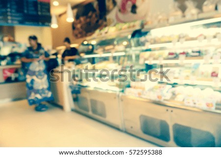 Picture blurred  for background abstract and can be illustration to article of people shopping in shop