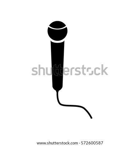 Microphone vector icon,music,concert,karaoke,sing