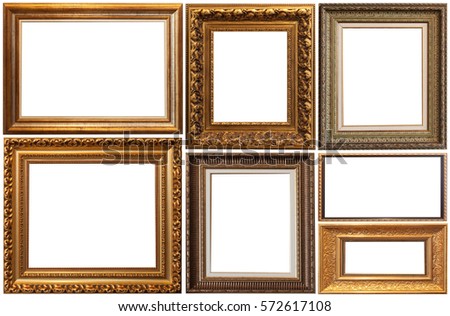picture frame isolated Royalty-Free Stock Photo #572617108