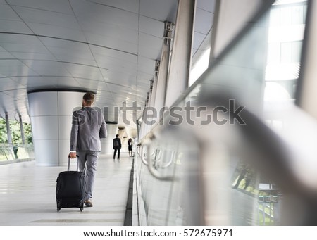 Businessmen Luggage Business Trip Travel Royalty-Free Stock Photo #572675971