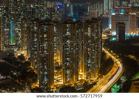 Densed Population in Hong Kong