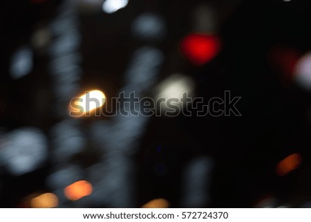 Abstract bokeh cityscape of Bangkok night background ,illustration