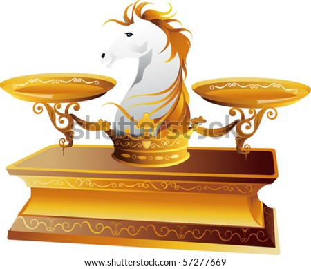 Weighing Scale with Horse