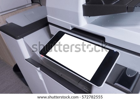blank screen on copy machine