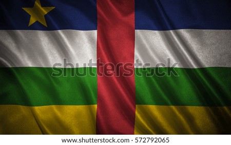 Flag with original proportions. Flag of the Central African Republic