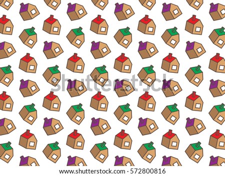 little house icon pattern
