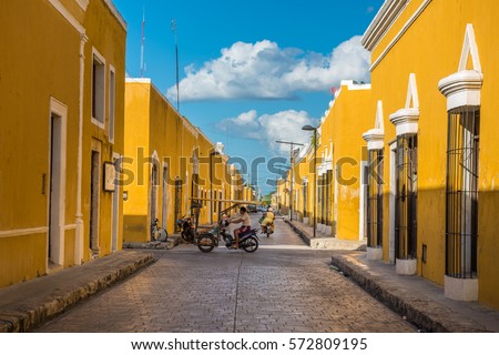 Izamal, the yellow colonial city of Yucatan, Mexico Royalty-Free Stock Photo #572809195