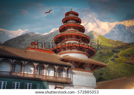 Patan .Ancient city in Kathmandu Valley. Nepal Royalty-Free Stock Photo #572885053