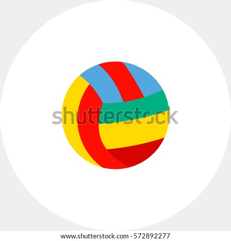 Colorful Volleyball Ball Icon