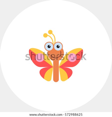 Cute butterfly icon