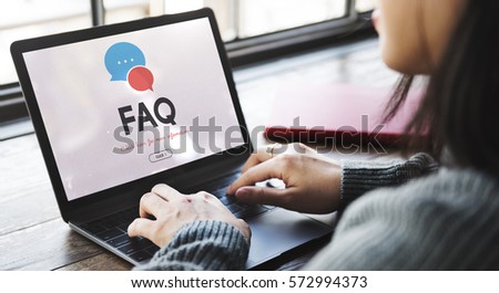 Frequently Asked Questions Solution concept Royalty-Free Stock Photo #572994373