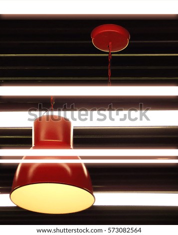 The picture of a hanging lamp