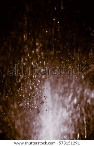 Abstract water splash isolated on black background