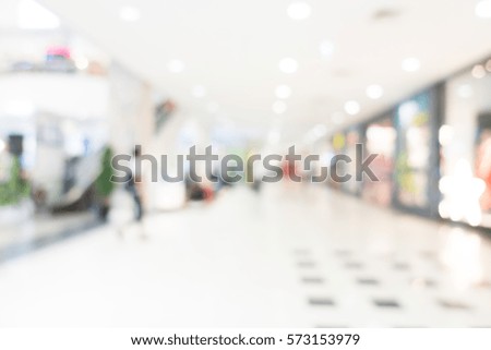 Abstract blur beautiful shopping mall and retail store interior for background