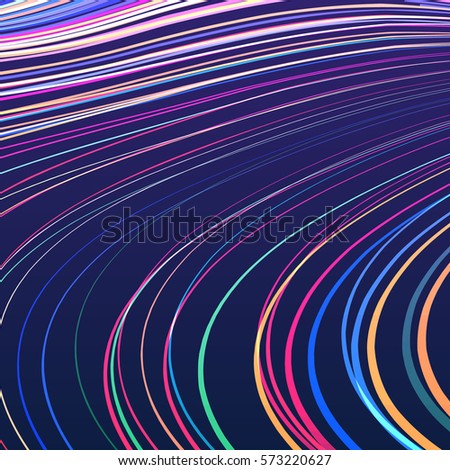 Abstract background with bright rainbow colorful lines.