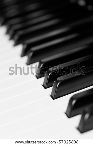  Piano Key close up shot