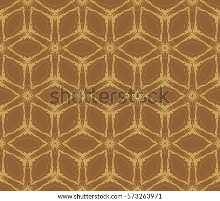 Vector seamless pattern. Geometric ornament with abstract flower. for design, wallpaper, invitation.