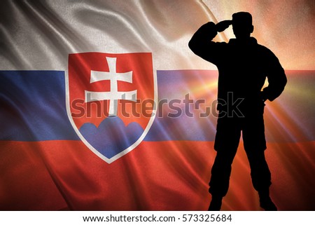 Flag with original proportions. Closeup of grunge flag of Slovakia