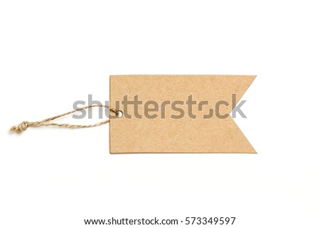 Blank carton label on a white background with copy space