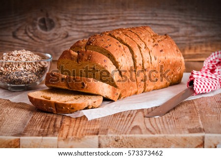 Whole wheat bread. 