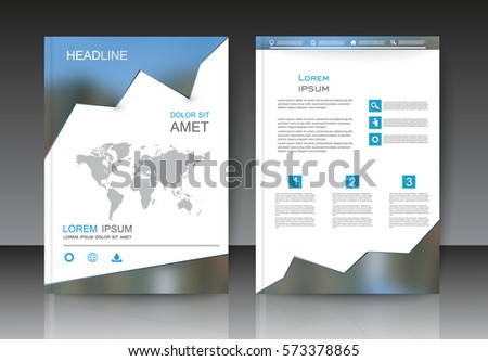 Business brochure vector design.Modern flyer,poster,magazine.Layout in A4 size.