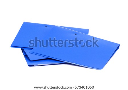 file folder with documents and documents. retention of contracts. isolated white  