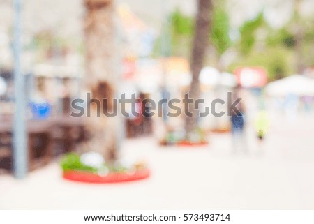 blurred park background in summer