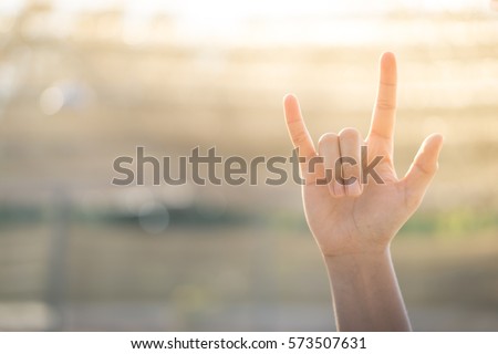 hand gestures "I LOVE YOU"