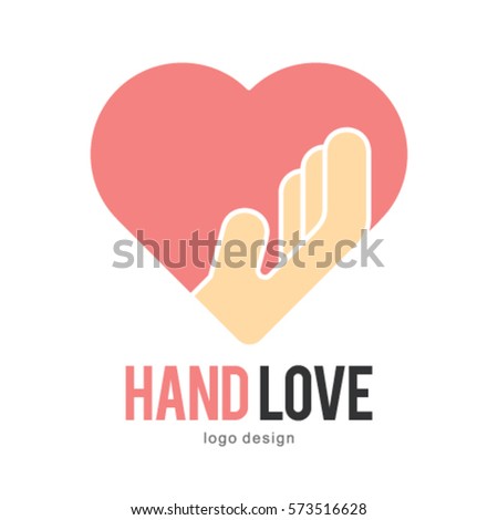LOVE HAND LOGO ICON SYMBOL