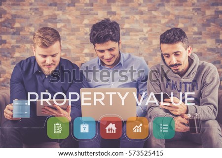 Property Value Icon Concept