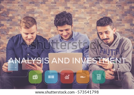 Analysis and Investment Icon Concept