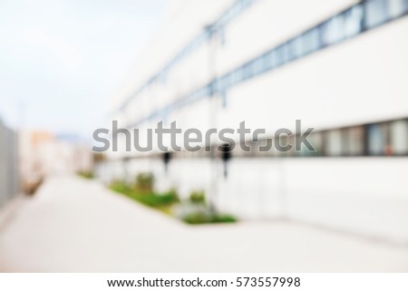 university blurred background
